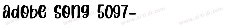 adobe song 5097字体转换